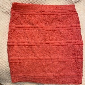 Coral Skirt NWOT